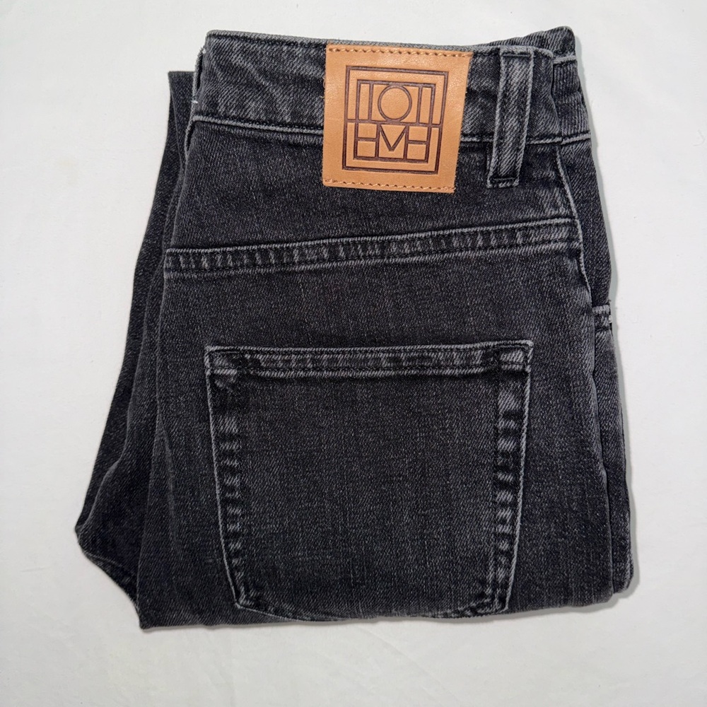 TOTEME Black High-Rise Straight - 27/30 - EUC
